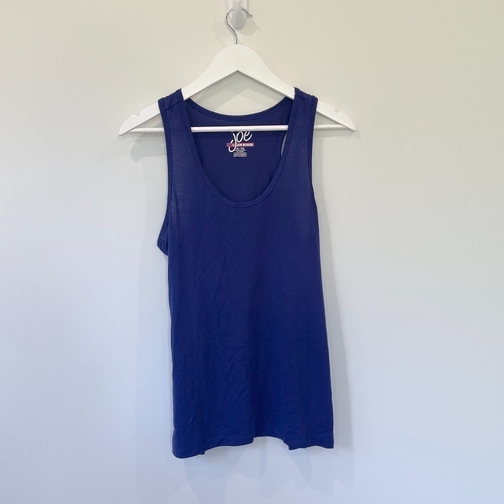Joe by Joe Boxer Women's Blue Racerback Tank Top